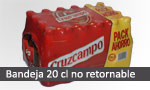 Bandeja 20 cl no retornable